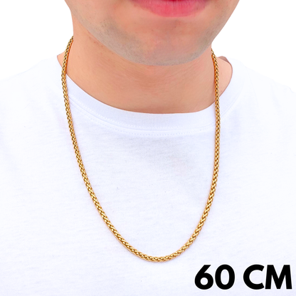 Gold Wheat Chain - 4mm