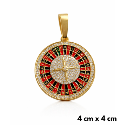 Roulette Pendant Gold