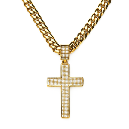 Unbroken Cross Pendant Gold