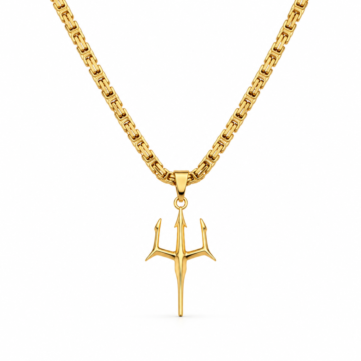 Trident Pendant Gold