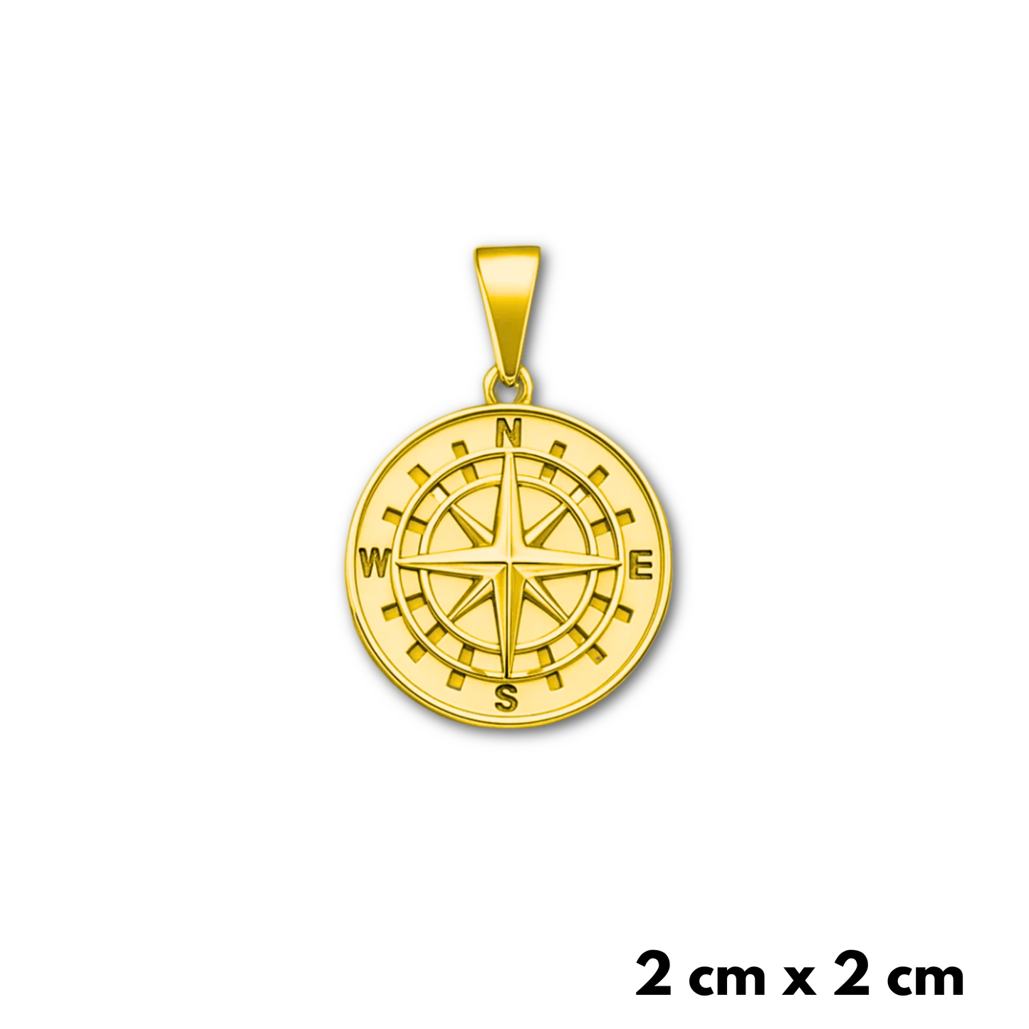 Compass Pendant Gold