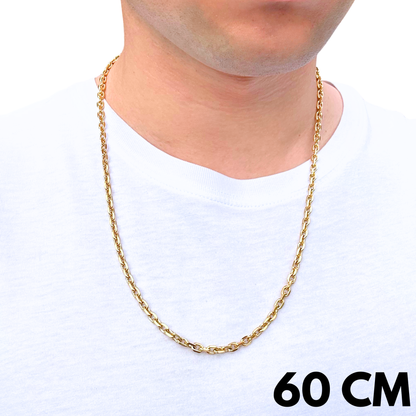 Gold Anchor Chain - 4mm