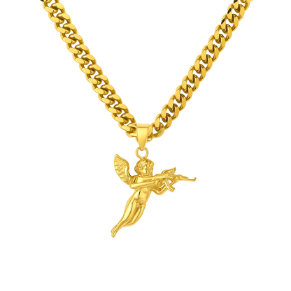 Angel Pendant Gold