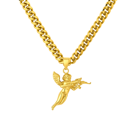 Angel Pendant Gold