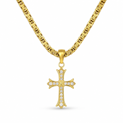Grand Cross Pendant Gold