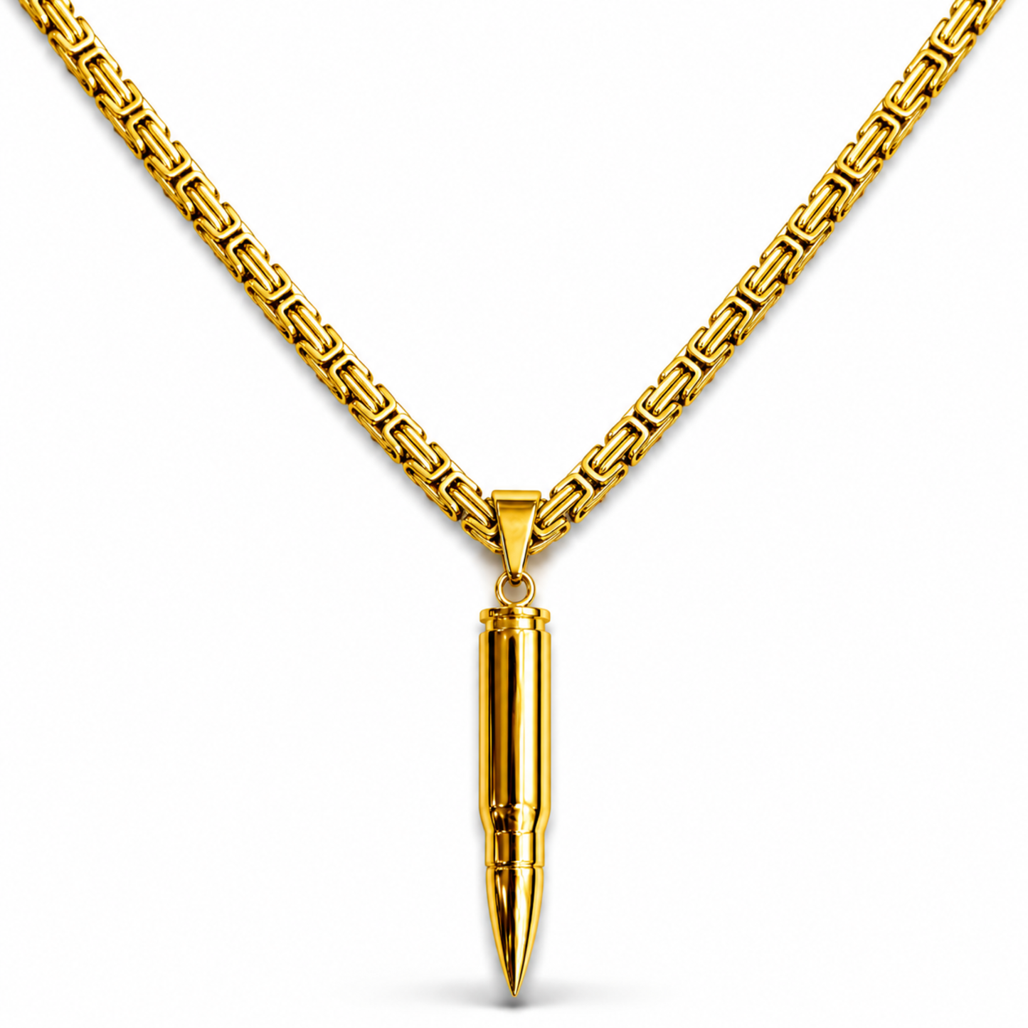 Bullet Pendant Gold