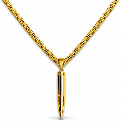 Bullet Pendant Gold