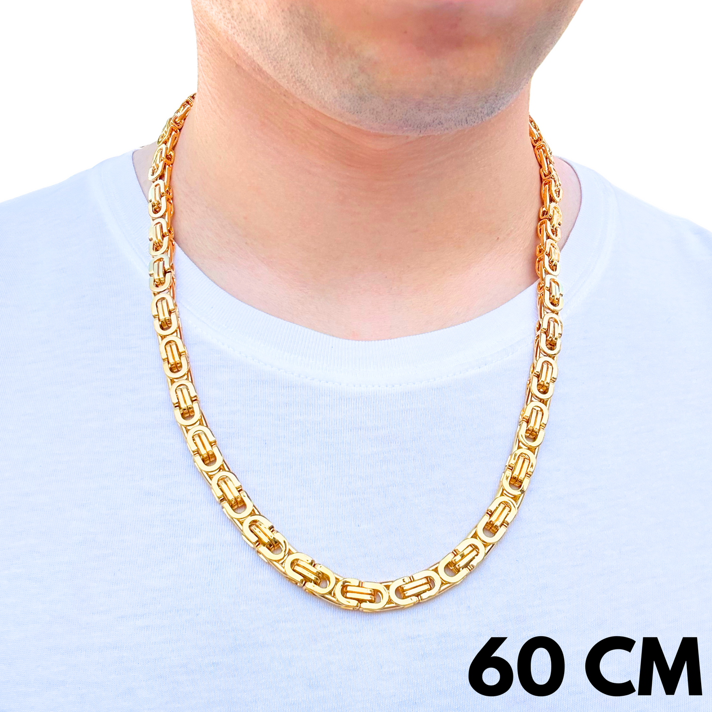 Gold Noble Chain - 8mm