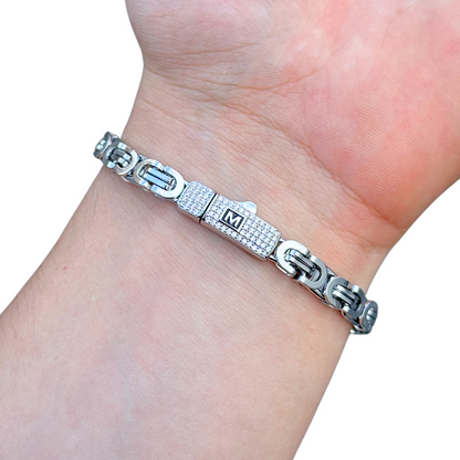 White Gold Noble Bracelet - 6mm