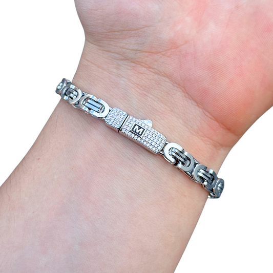 White Gold Noble Bracelet - 6mm