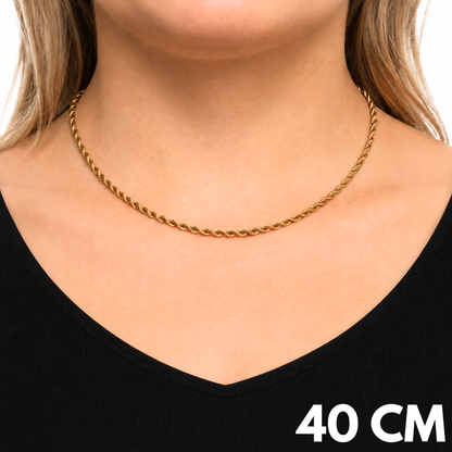 Women's Gold Rope Chain - 3mm