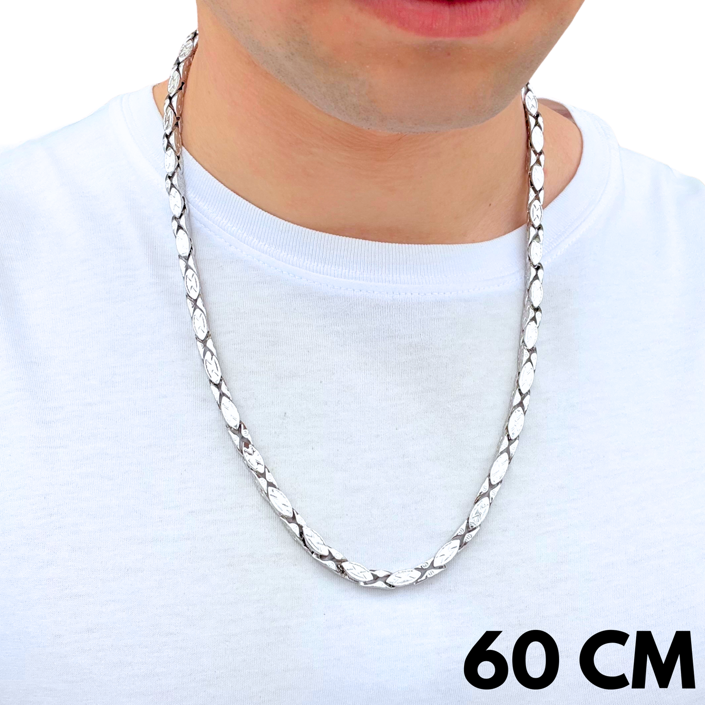White Gold Magnate Chain - 5mm