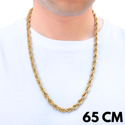 Gold Rope Chain - 8mm