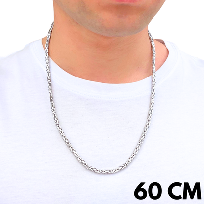 White Gold Imperial Chain - 4mm