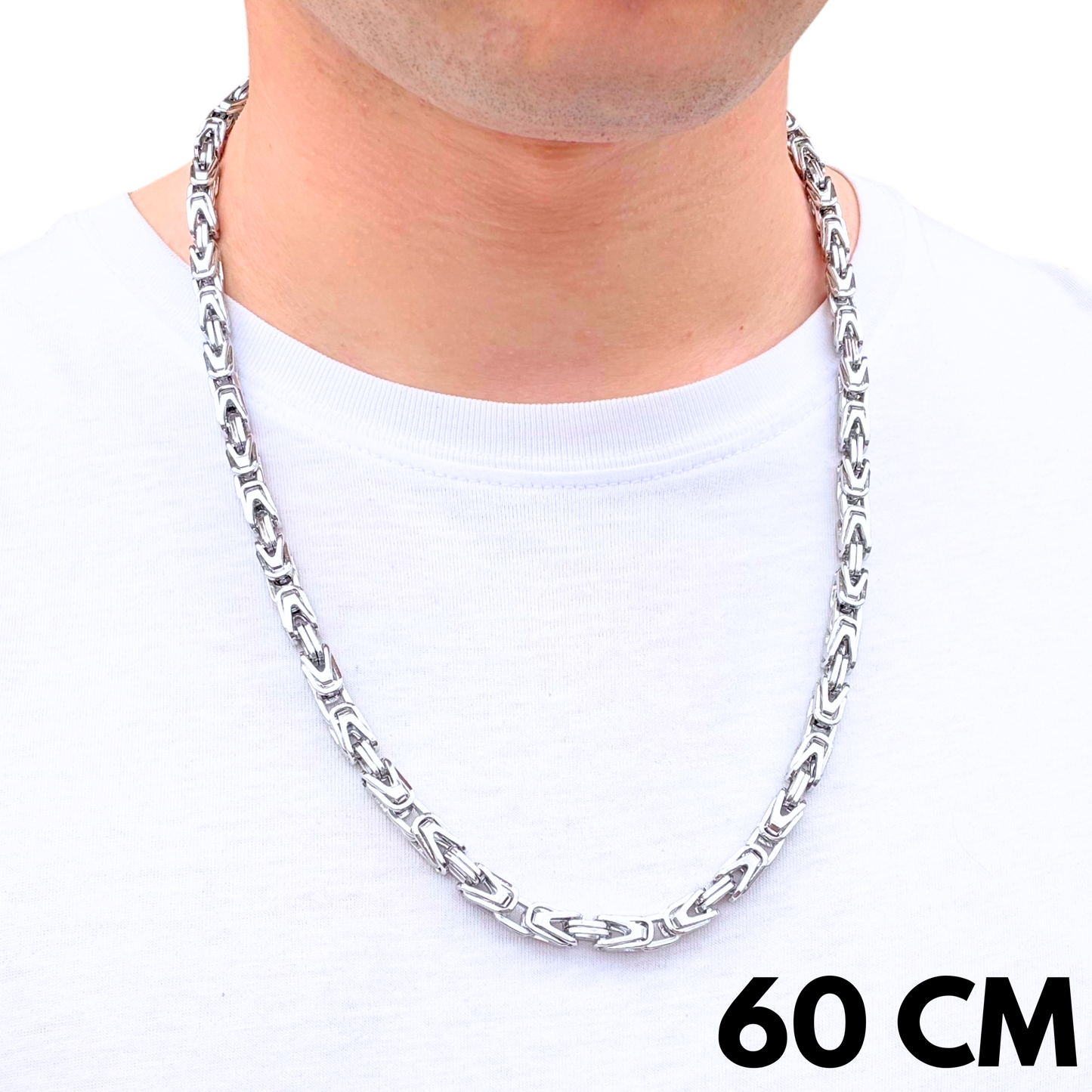 White Gold Imperial Chain - 6mm