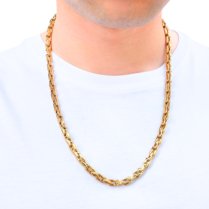 Gold Anchor Chain - 7mm
