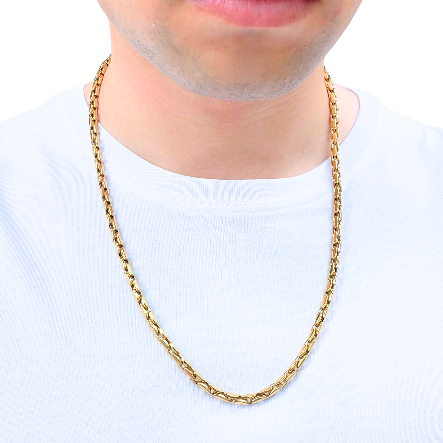 Gold Anchor Chain - 5mm