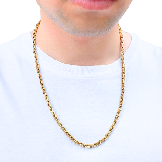 Gold Anchor Chain - 5mm