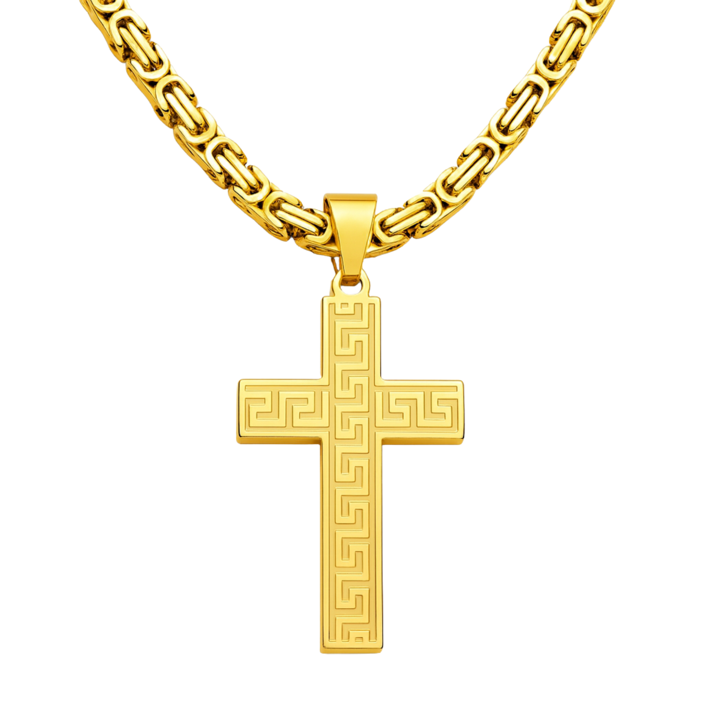 Ancient Cross Pendant Gold