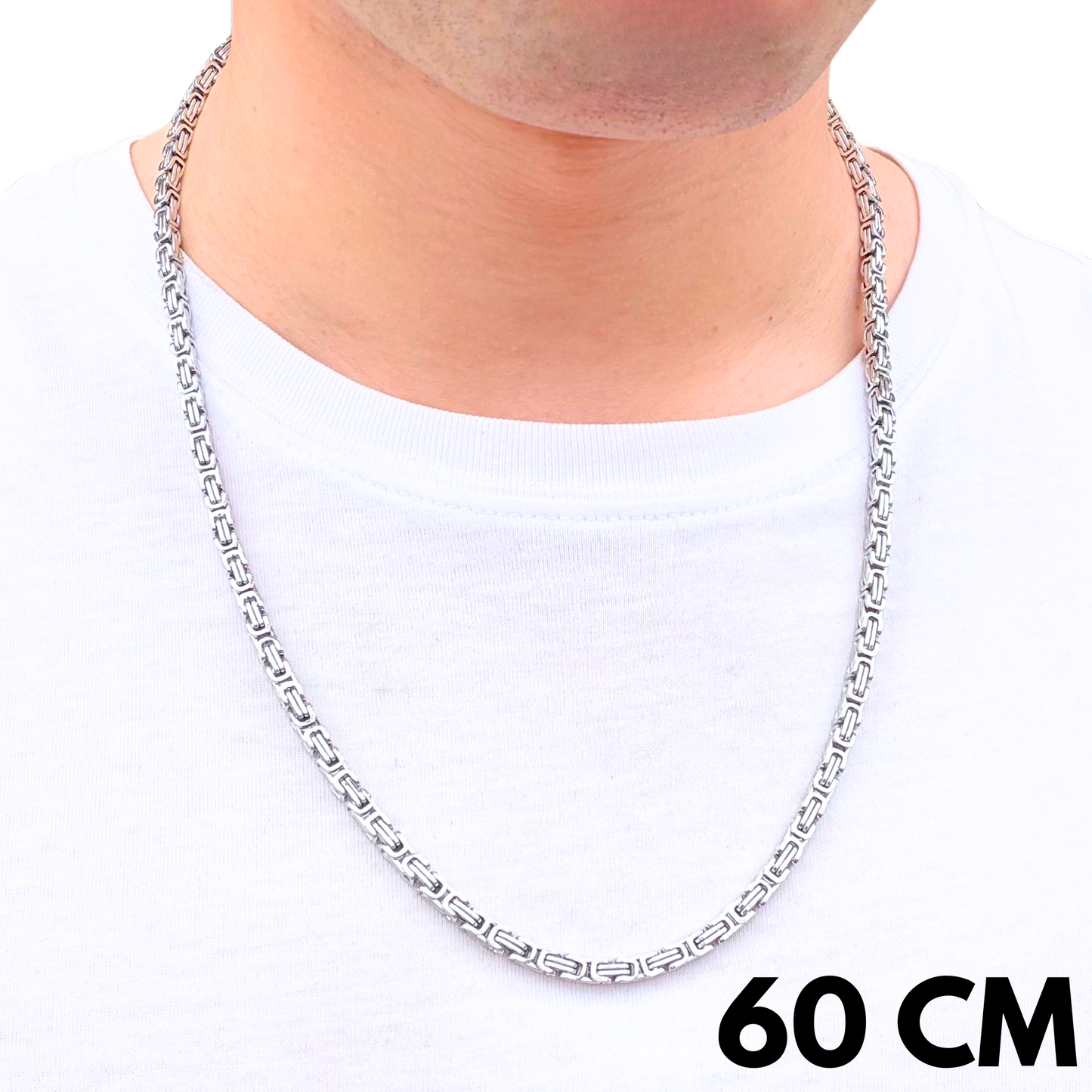 White Gold Royal Chain - 4mm