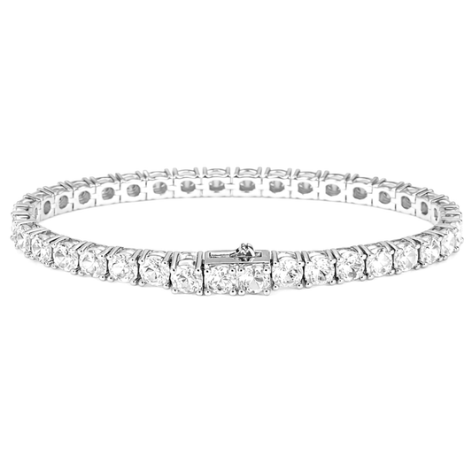 Women's White Gold Tennis Bracelet - 5mm