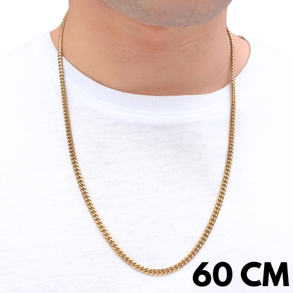 Gold Cuban Chain - 4mm