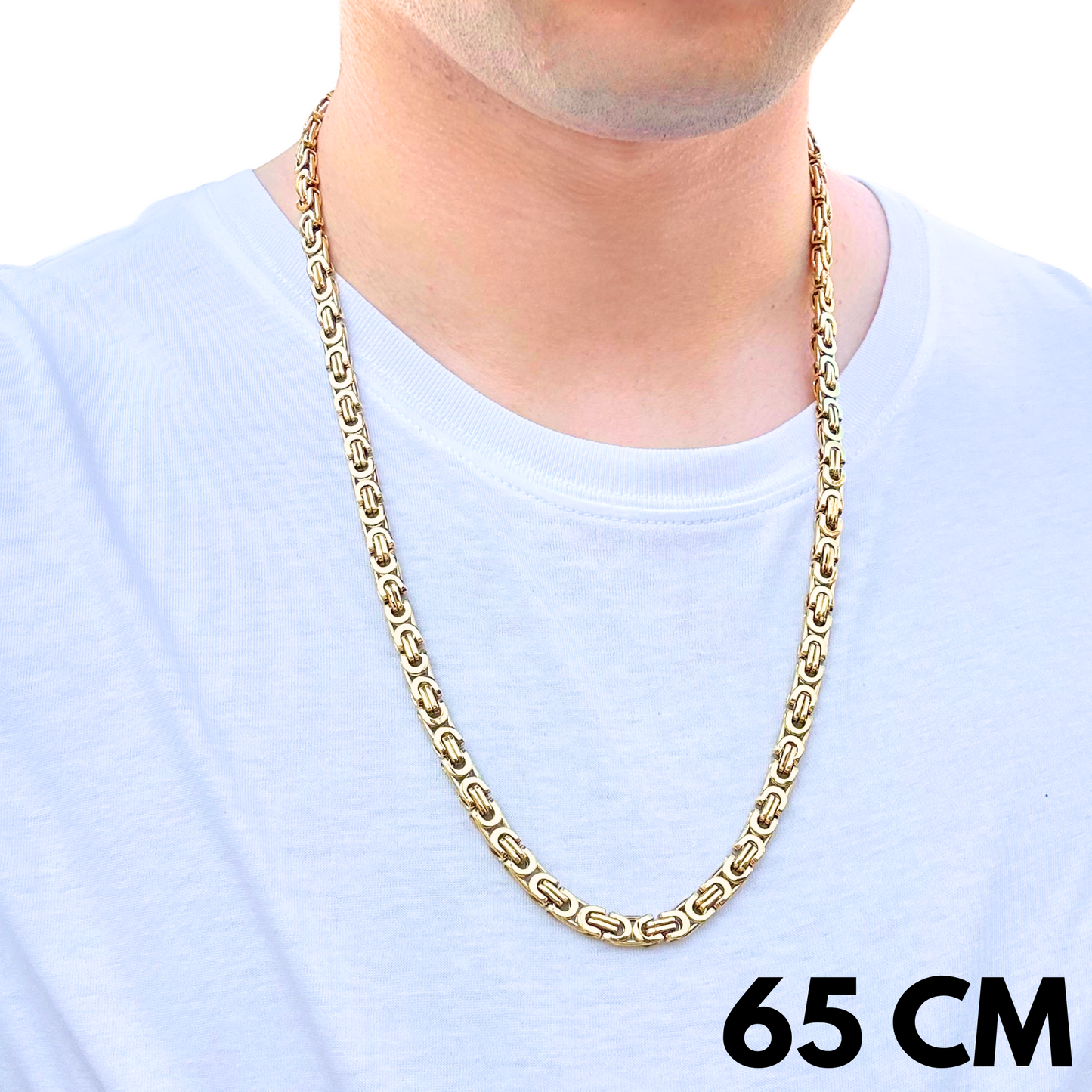 Gold Noble Chain - 6mm