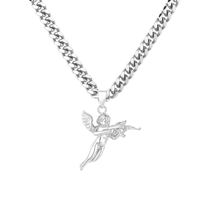 Angel Pendant White Gold