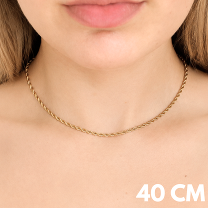 Women's Gold Rope Chain - 3mm