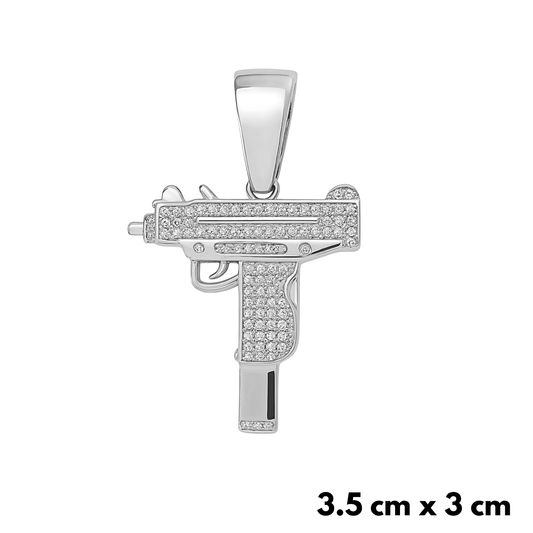 UZI Pendant White Gold
