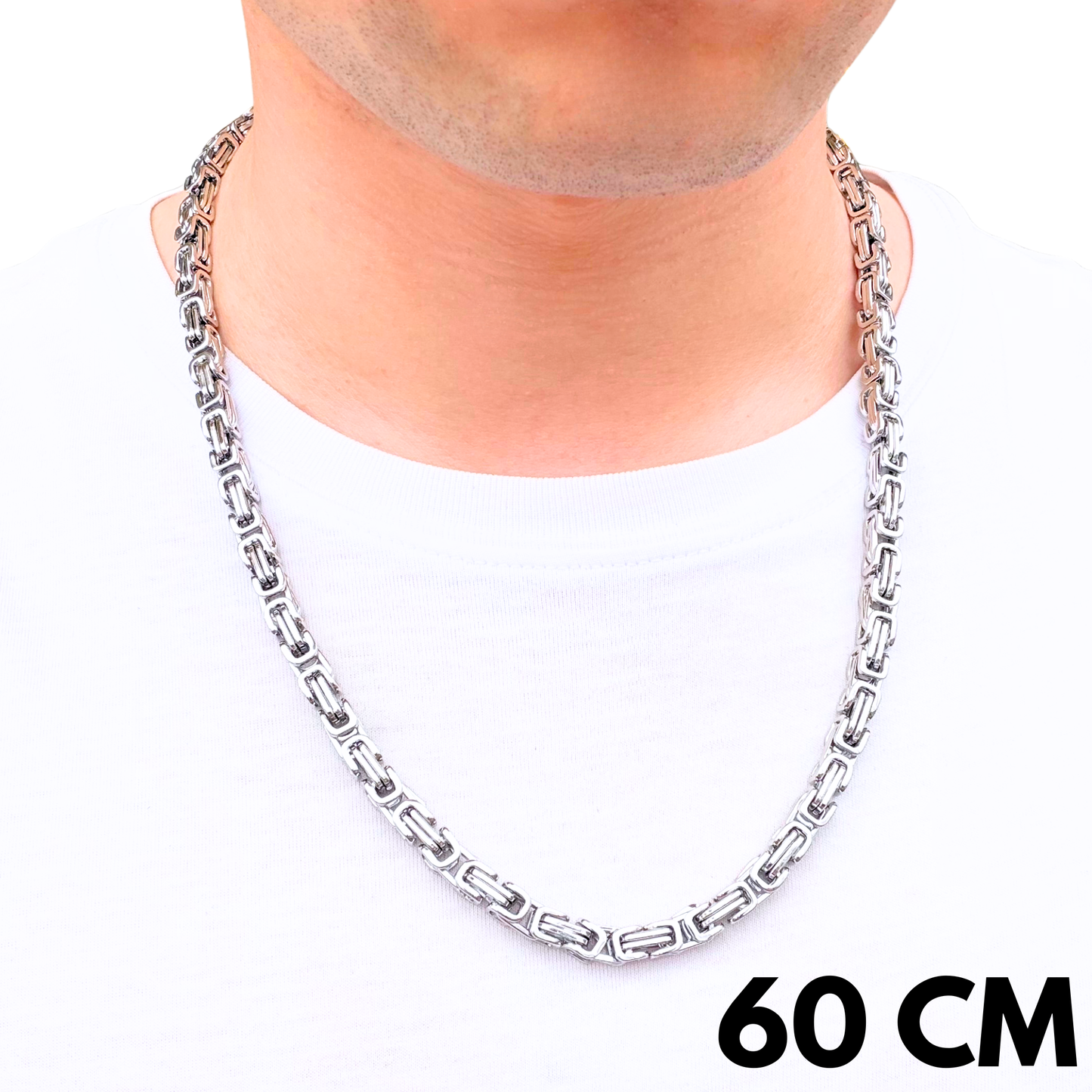 White Gold Royal Chain - 6mm