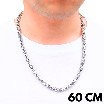 White Gold Royal Chain - 6mm