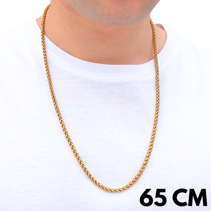 Gold Wheat Chain - 4mm