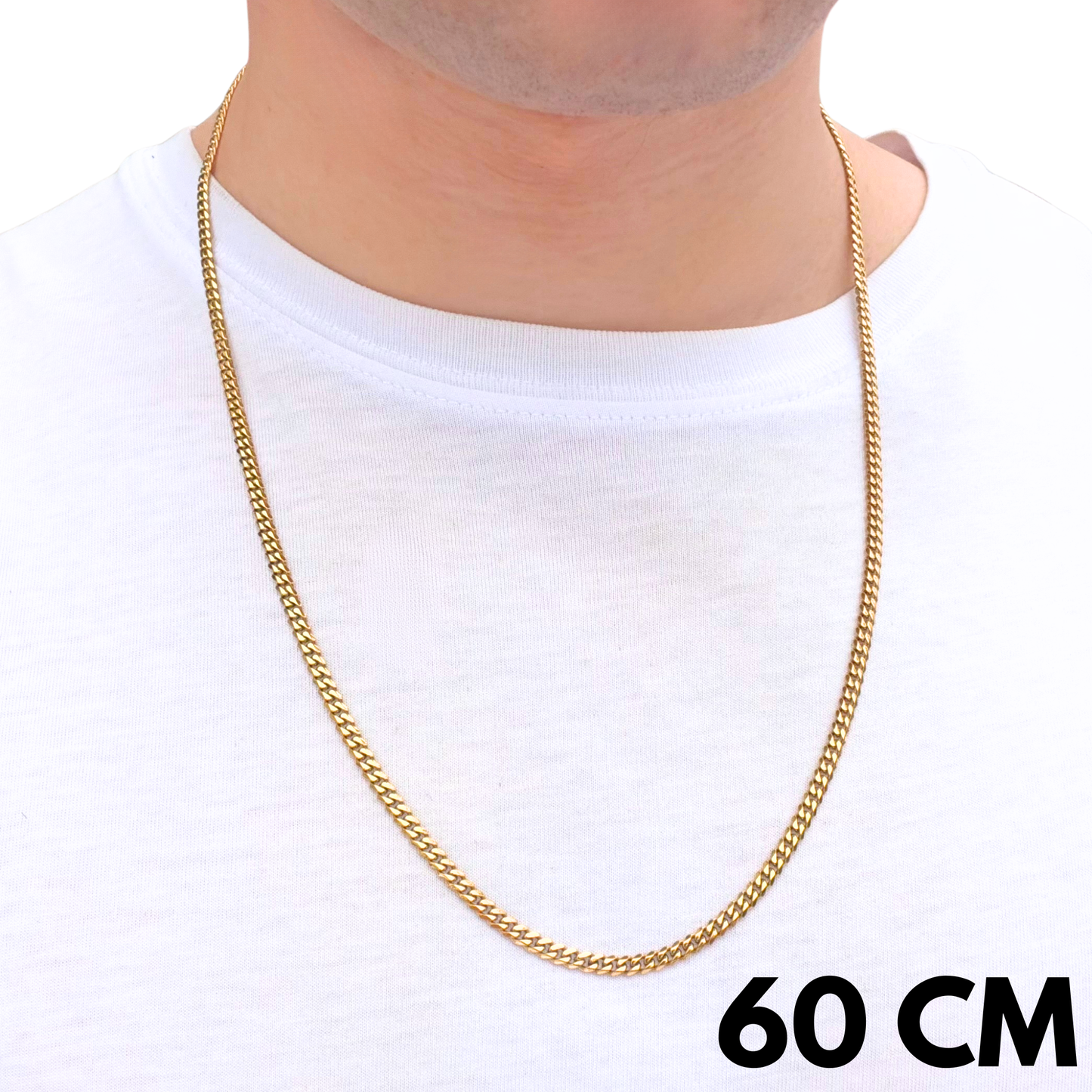 Gold Cuban Chain - 3mm