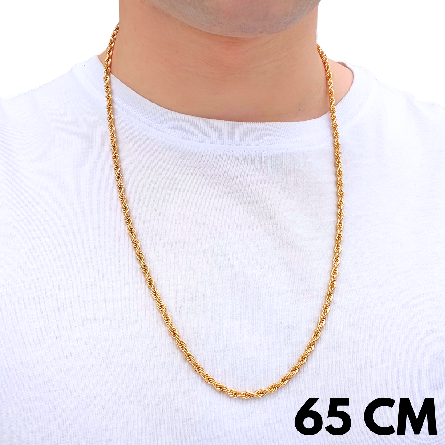 Gold Rope Chain - 4mm