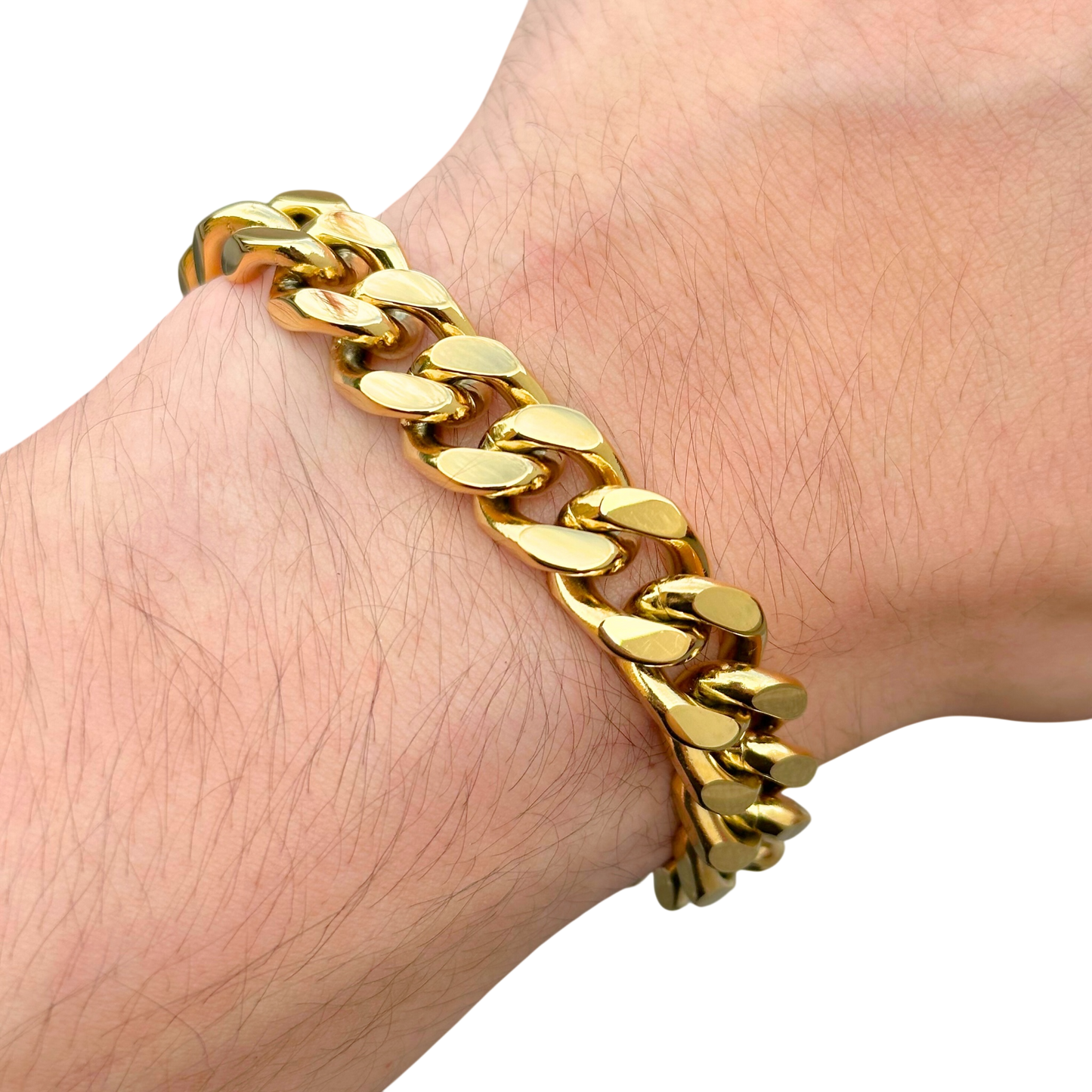 Gold Cuban Bracelet - 12mm