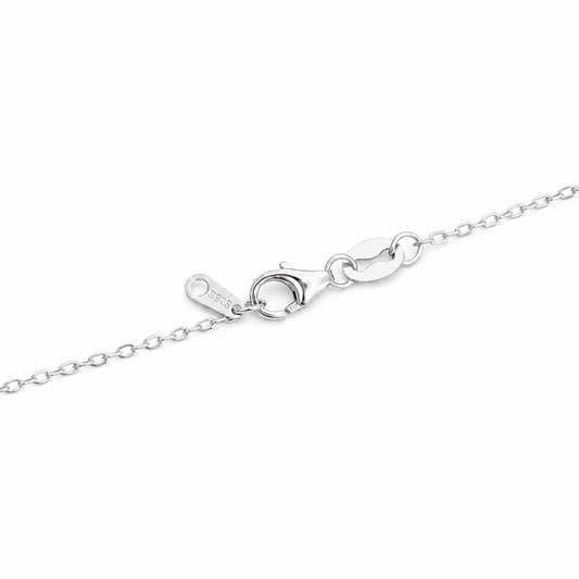 Naszyjnik Crystal Tear z Moissanitem 1 karat S925 Białe Złoto Damski