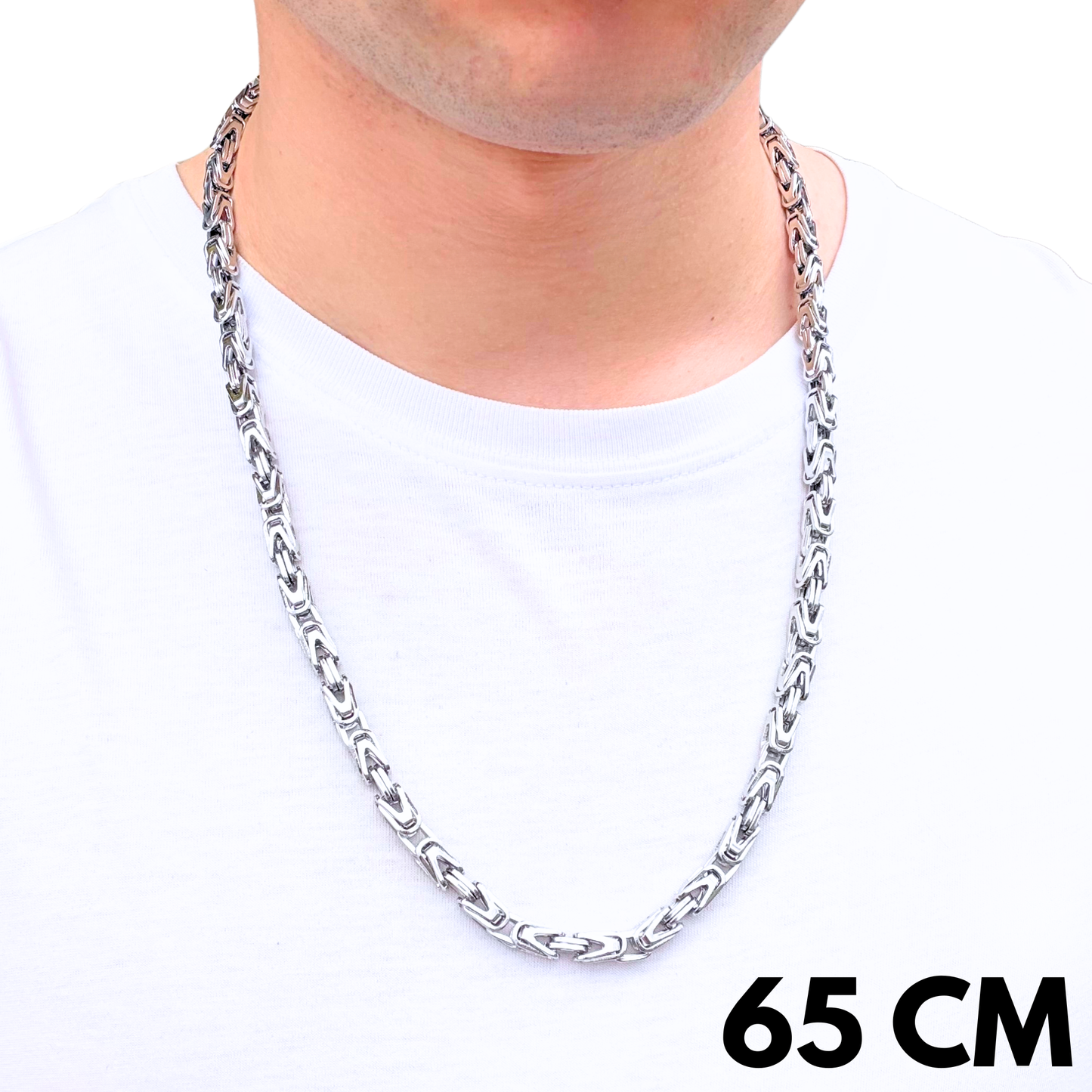 White Gold Imperial Chain - 6mm