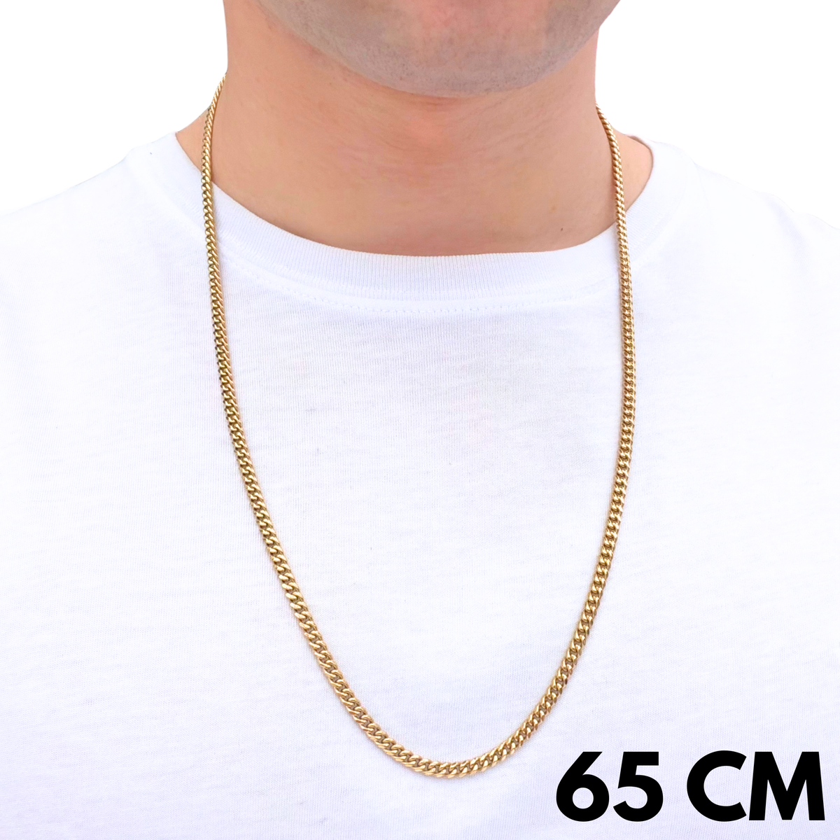 Gold Cuban Chain - 4mm