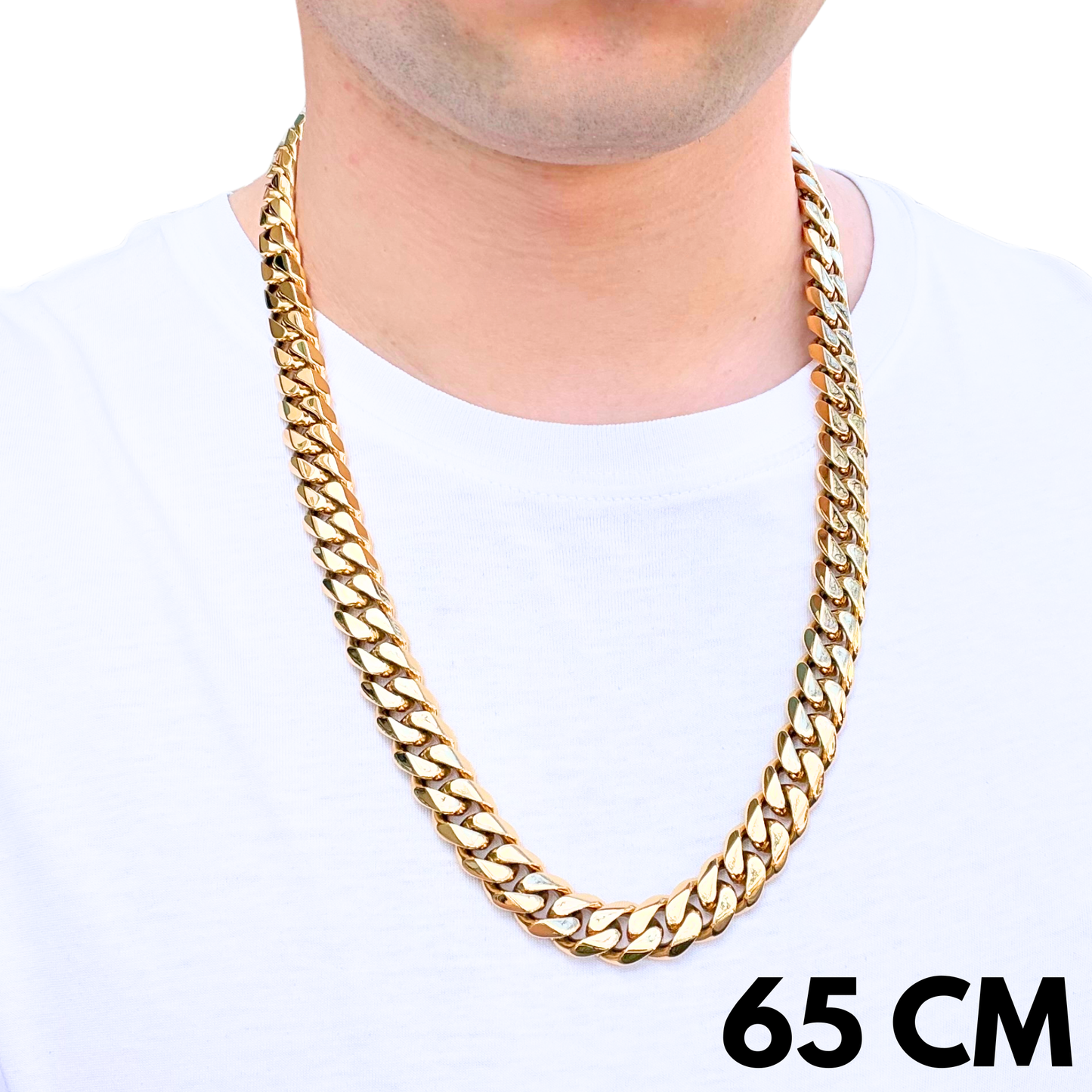 Gold Cuban Chain - 14mm