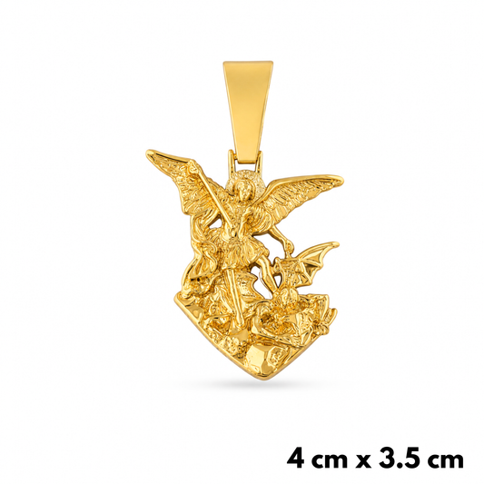 Archangel Michael Pendant Gold
