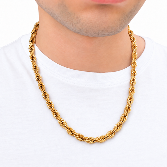Gold Rope Chain - 8mm