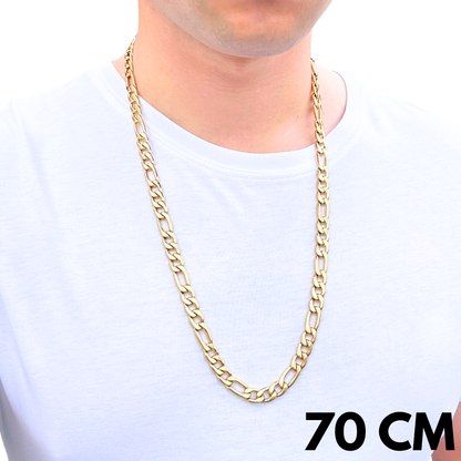 Gold Figaro Chain - 9mm