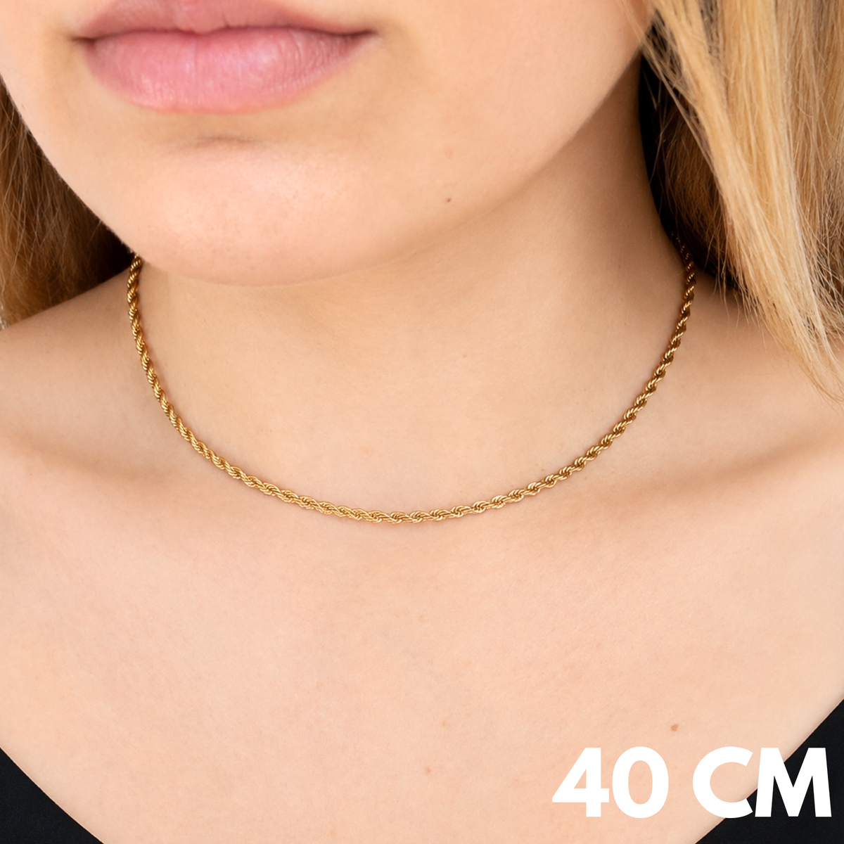 Women's Gold Rope Chain - 3mm