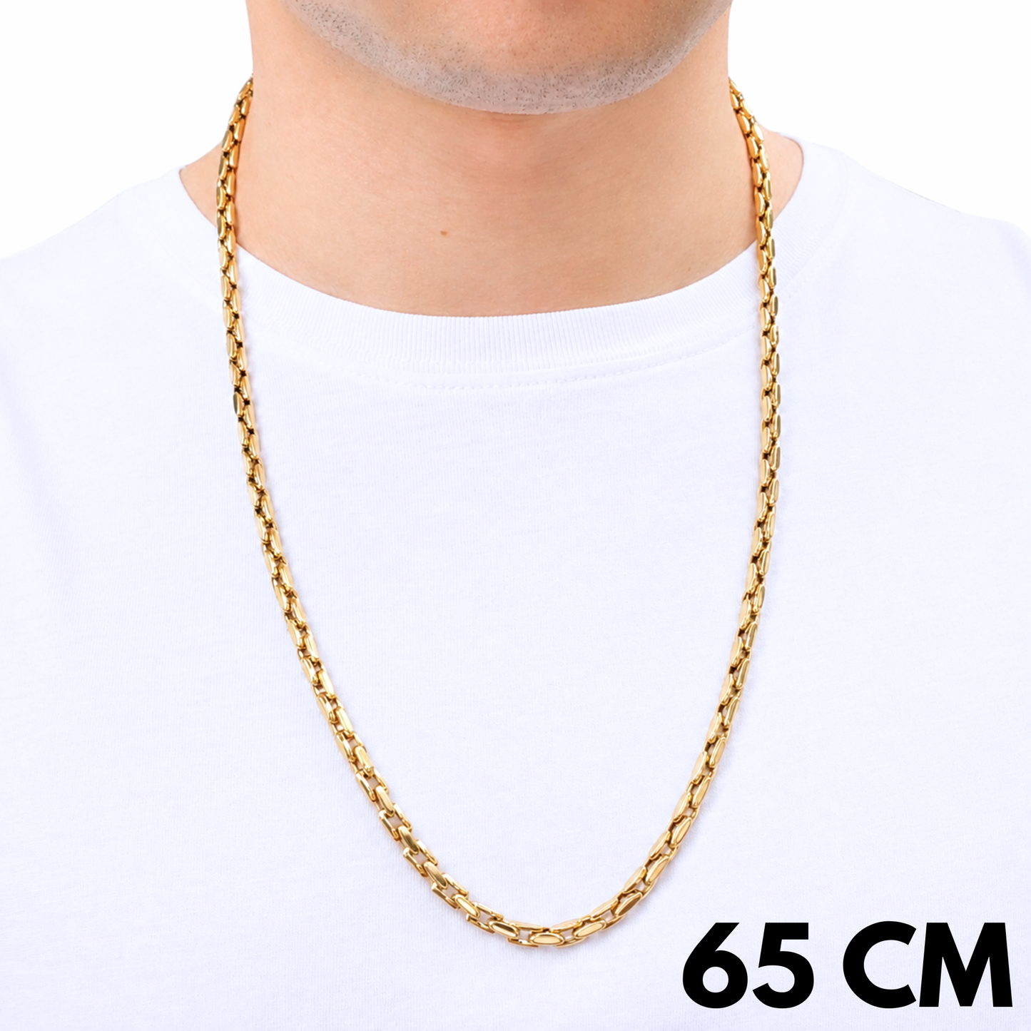 Gold Anchor Chain - 5mm