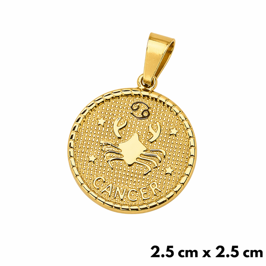 Cancer Pendant Gold