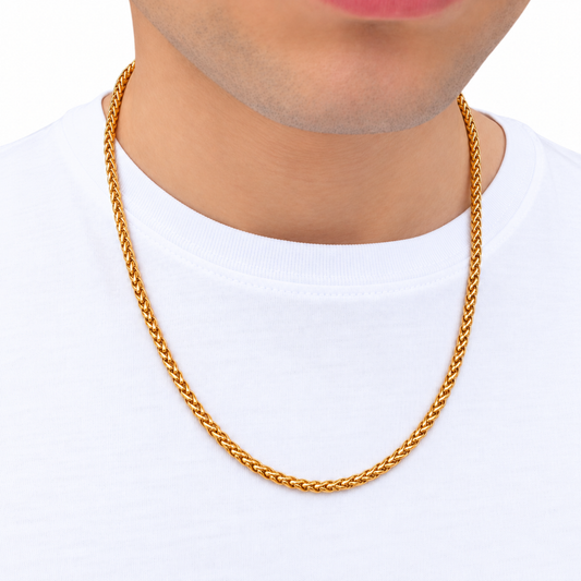 Gold Wheat Chain - 4mm