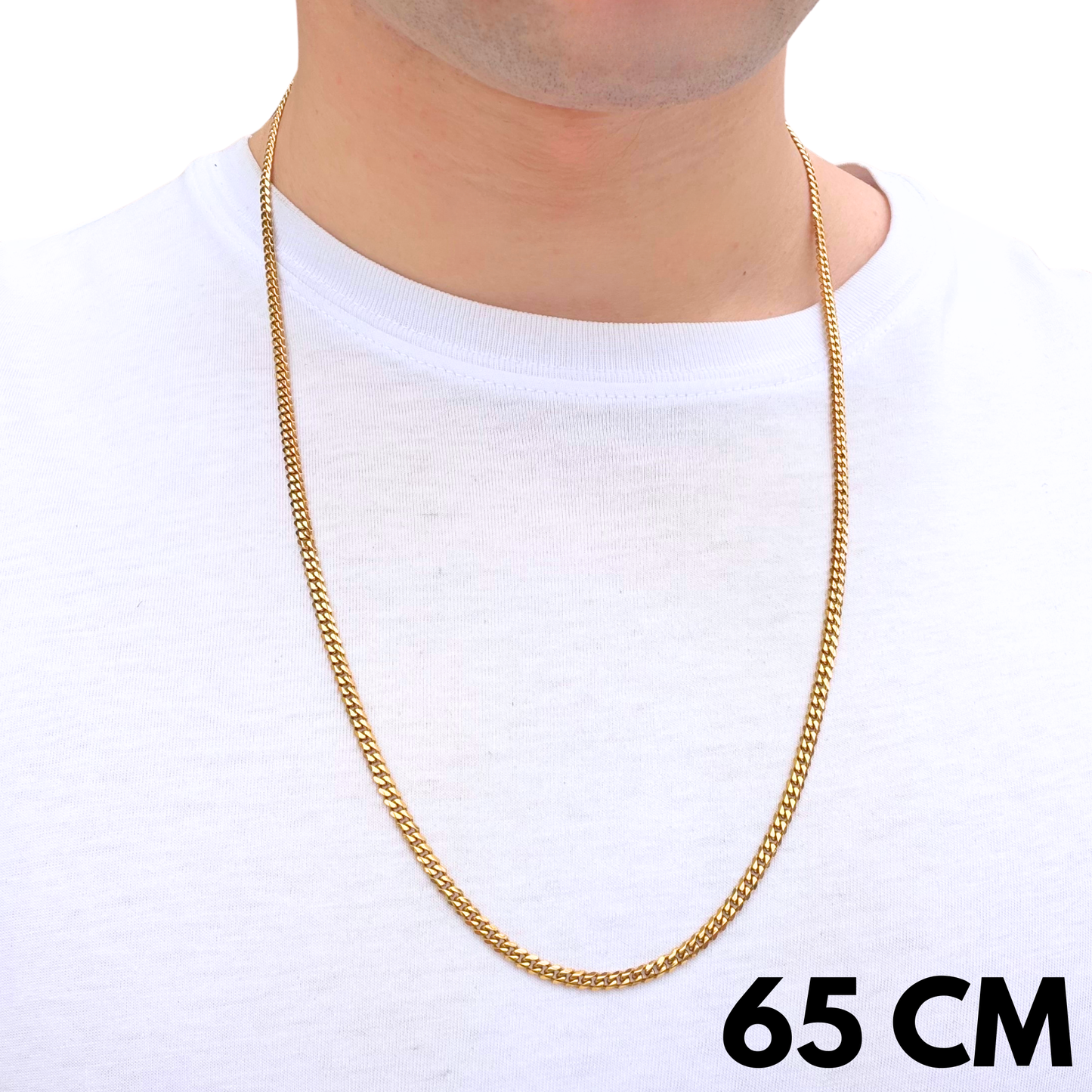 Gold Cuban Chain - 3mm