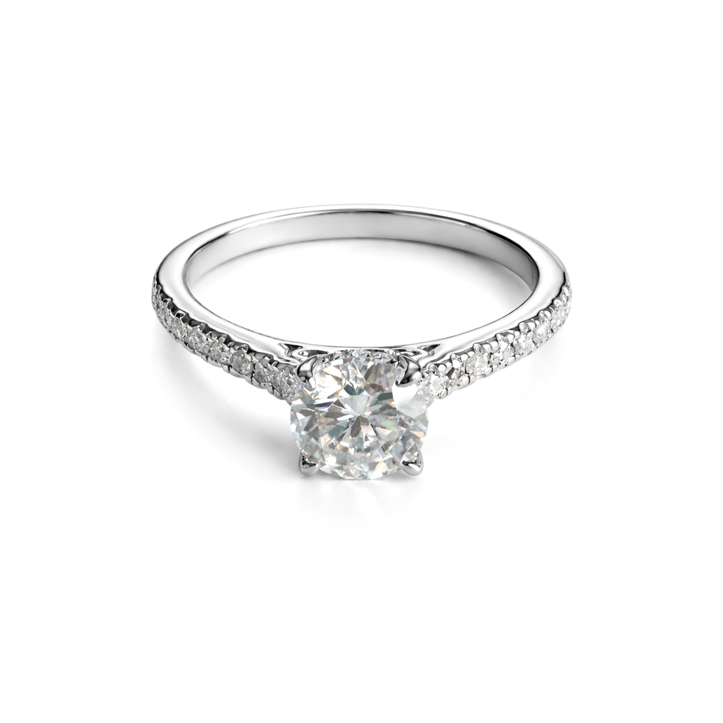Women's Silver S925 Moissanite Ring - 1ct