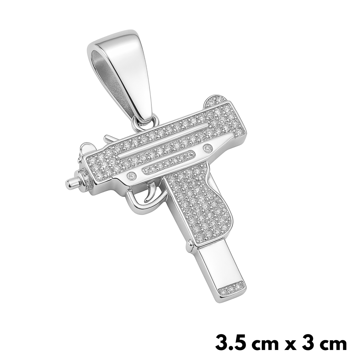 UZI Pendant White Gold